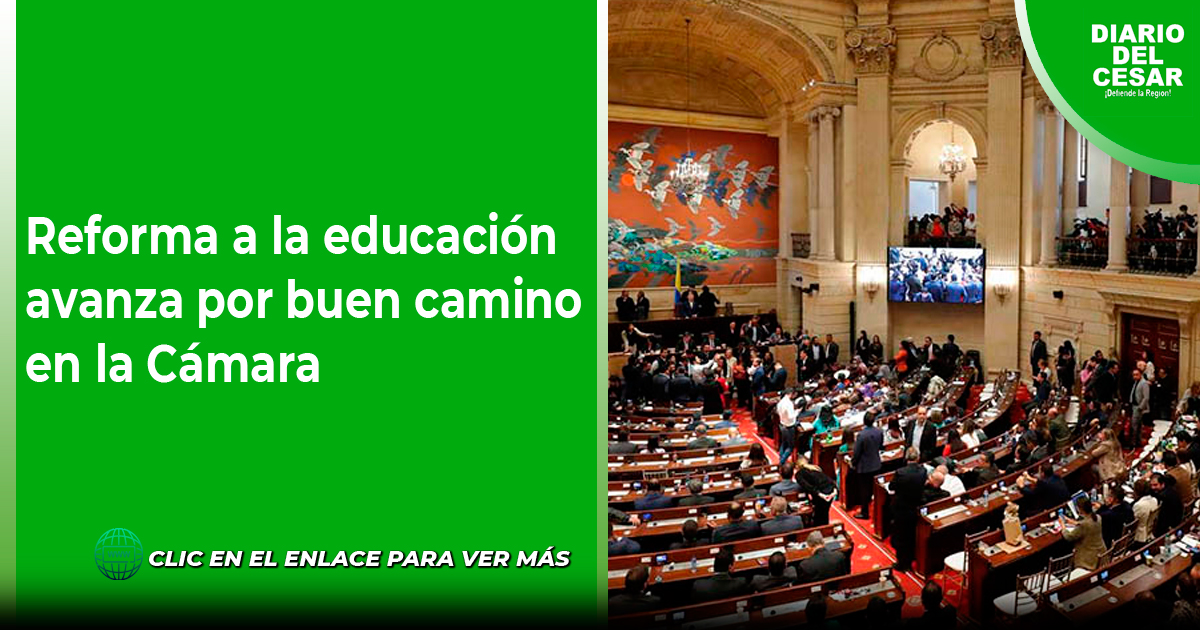 Reforma a la educación avanza por buen camino en la Cámara