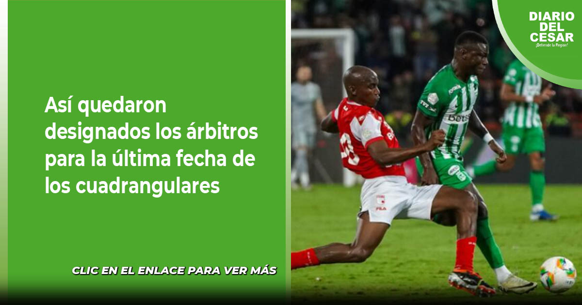 Así quedaron designados los árbitros para la última fecha de los ...
