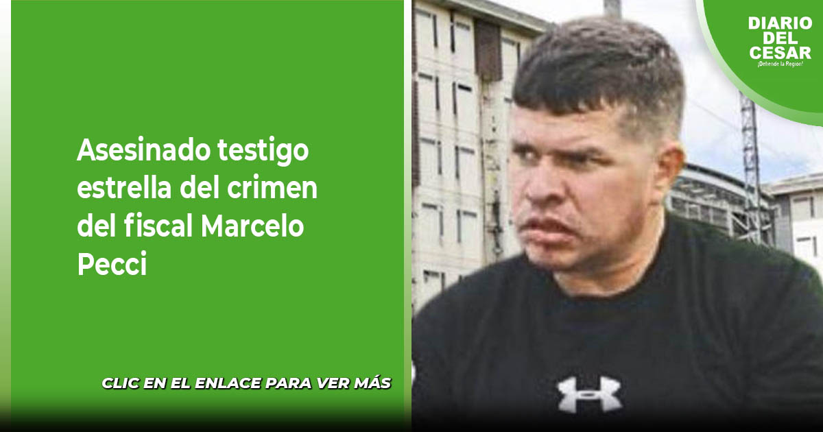 Asesinado testigo estrella del crimen del fiscal Marcelo Pecci